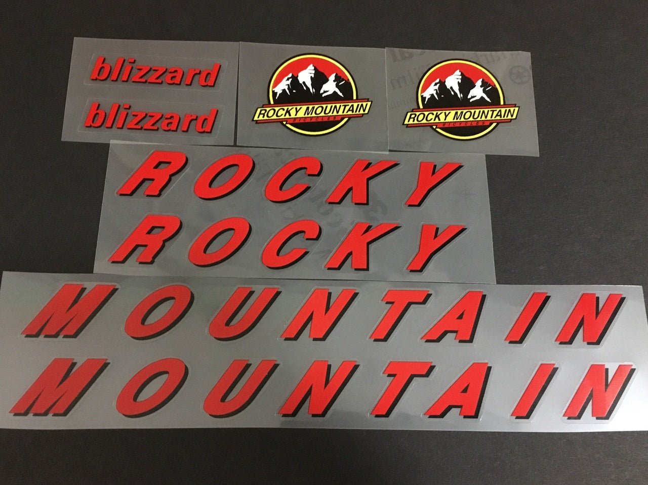 Rocky Mountain Blizzard decal set - H Lloyd Cycles