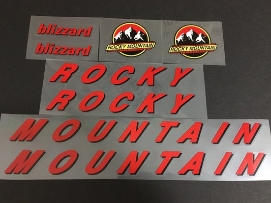 Rocky Mountain Blizzard decal set - H Lloyd Cycles