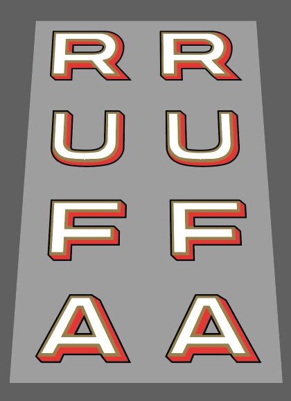 RU-FA Seat tube decal - H Lloyd Cycles