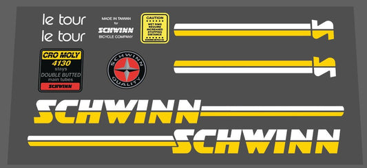Schwinn 1984 Le Tour decal set - H Lloyd Cycles