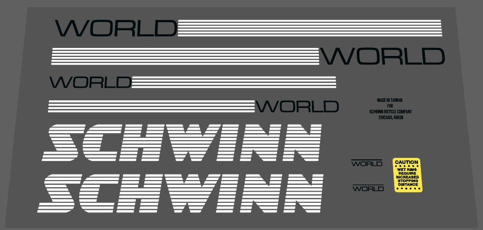 Schwinn 1987 World set - H Lloyd Cycles