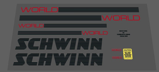 Schwinn 1987 World set - H Lloyd Cycles