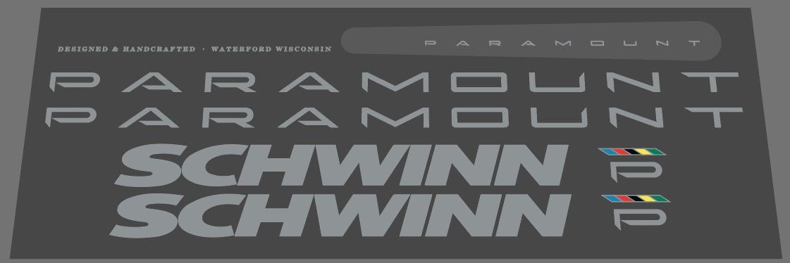 Schwinn 1990 Paramount decal set - H Lloyd Cycles