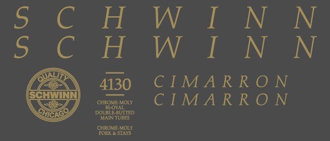 Schwinn Cimarron decal set - H Lloyd Cycles