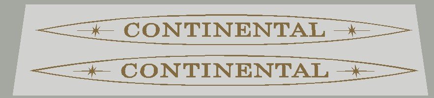Schwinn Continental / Continental II Oval Top Tube Decals - H Lloyd Cycles