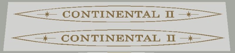 Schwinn Continental / Continental II Oval Top Tube Decals - H Lloyd Cycles