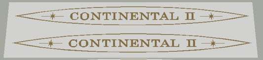 Schwinn Continental / Continental II Oval Top Tube Decals - H Lloyd Cycles