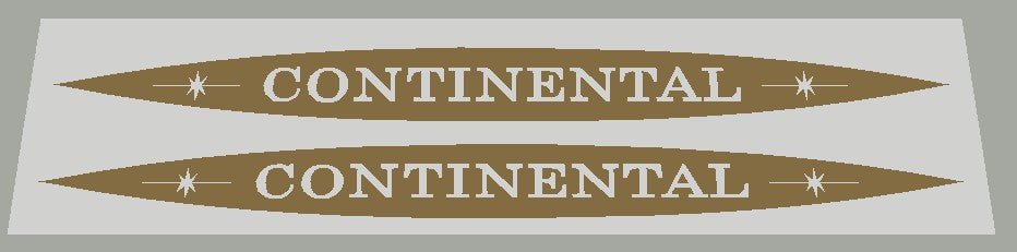 Schwinn Continental / Continental II Oval Top Tube Decals - H Lloyd Cycles