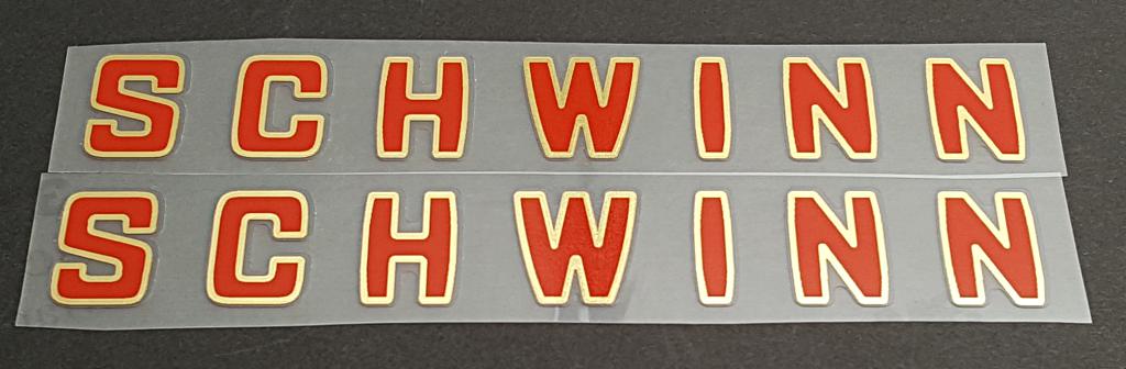 Schwinn Downtube decals - H Lloyd Cycles