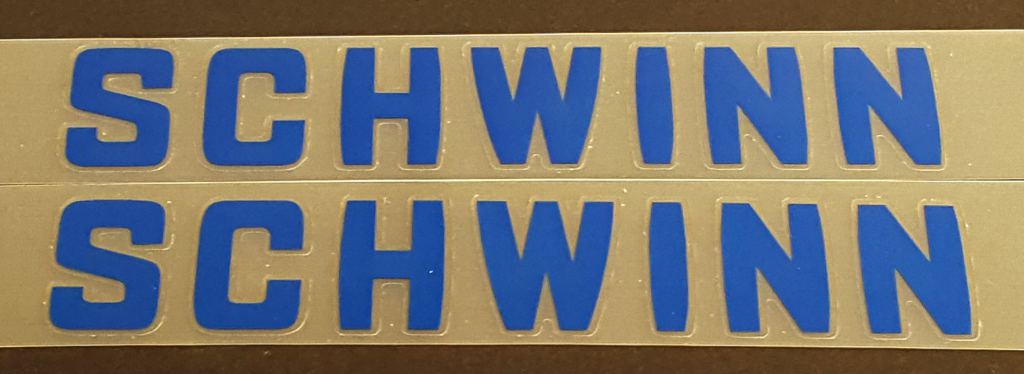 Schwinn Downtube decals - H Lloyd Cycles