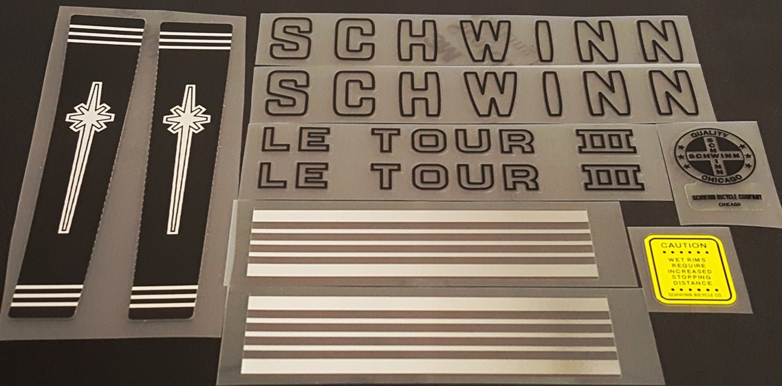 Schwinn Le Tour Decal Set - H Lloyd Cycles