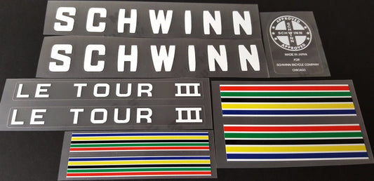 Schwinn Le Tour III Decal Set - H Lloyd Cycles