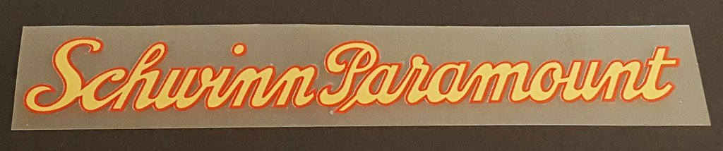 Schwinn Paramount Decal - H Lloyd Cycles