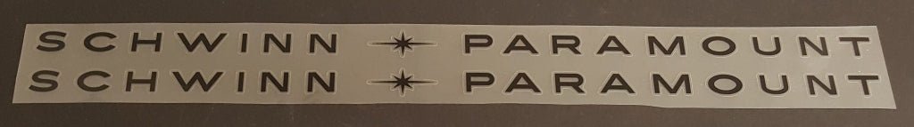 SCHWINN Paramount Down Tube Decals - H Lloyd Cycles