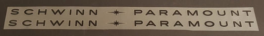 SCHWINN Paramount Down Tube Decals - H Lloyd Cycles
