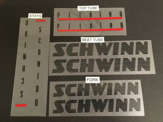 Schwinn Peloton decal set - H Lloyd Cycles
