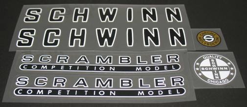 Schwinn Scrambler decal set - H Lloyd Cycles
