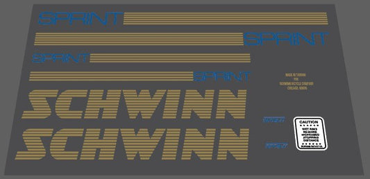 Schwinn Sprint 1980's decal set - H Lloyd Cycles