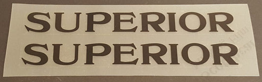 Schwinn Superior Top Tube Decals - H Lloyd Cycles