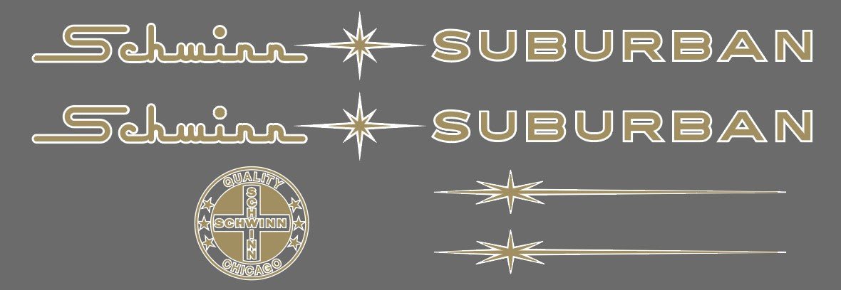 Schwinn Surburnam Decal set - H Lloyd Cycles