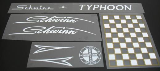 Schwinn Typhoon decal set - H Lloyd Cycles