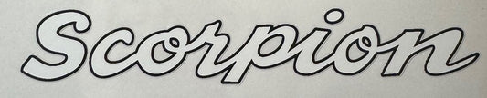 Scorpion down tube decal - H Lloyd Cycles