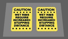 Scwinn Caution decal - H Lloyd Cycles