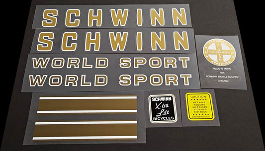 Scwinn World Sport decal set - H Lloyd Cycles