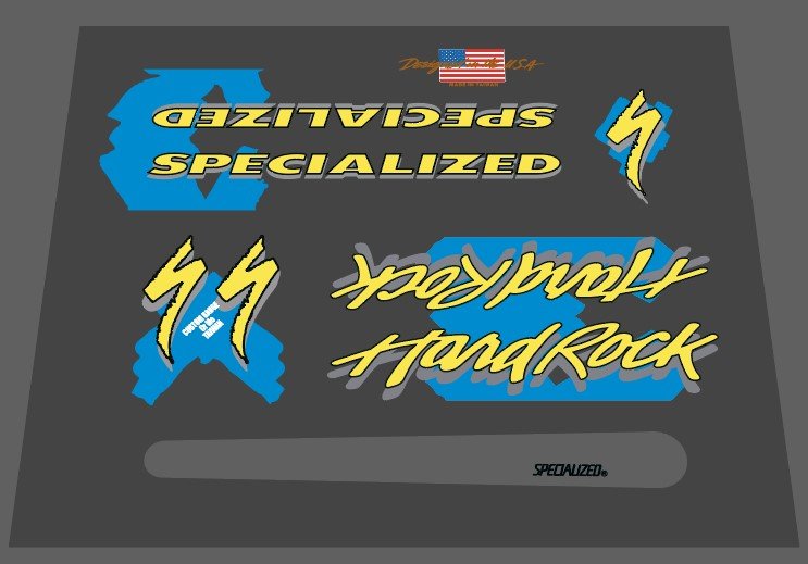 Specialized Hard Rock 1989 decal set - H Lloyd Cycles