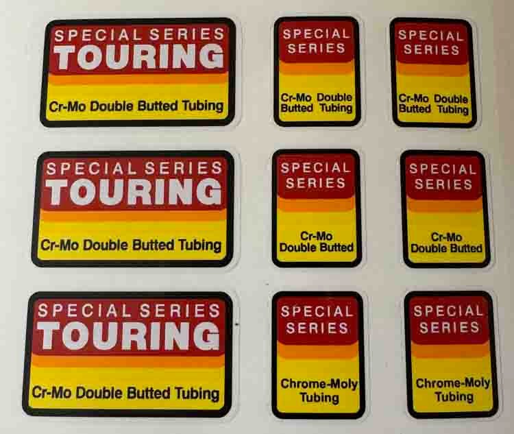 Specialized Special Series Touring Frame and fork decals - H Lloyd Cycles