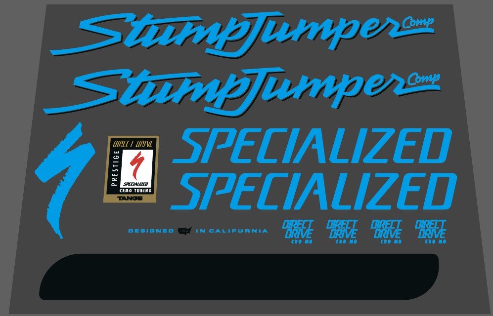 Specialized Stumpjumper Comp 1992 decal set - H Lloyd Cycles