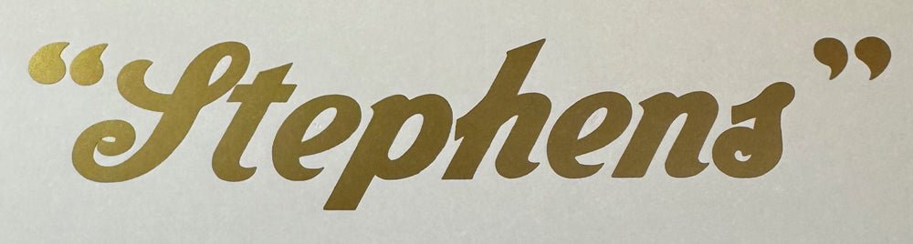 Stephen's Downtube decal - H Lloyd Cycles