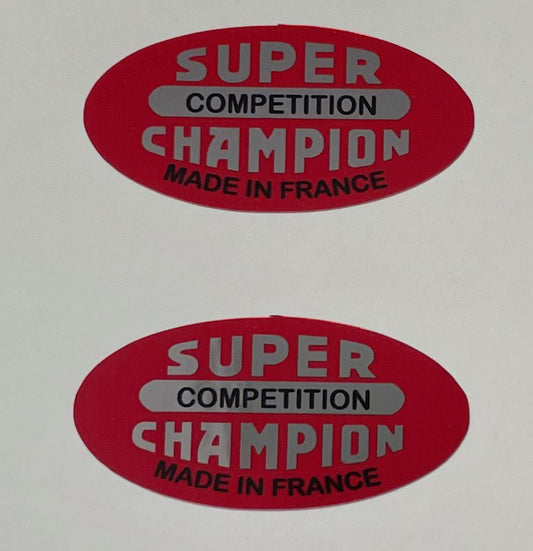 Super Champion Competition rim decals on foil - H Lloyd Cycles