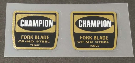 Tange Champion fork decals - H Lloyd Cycles