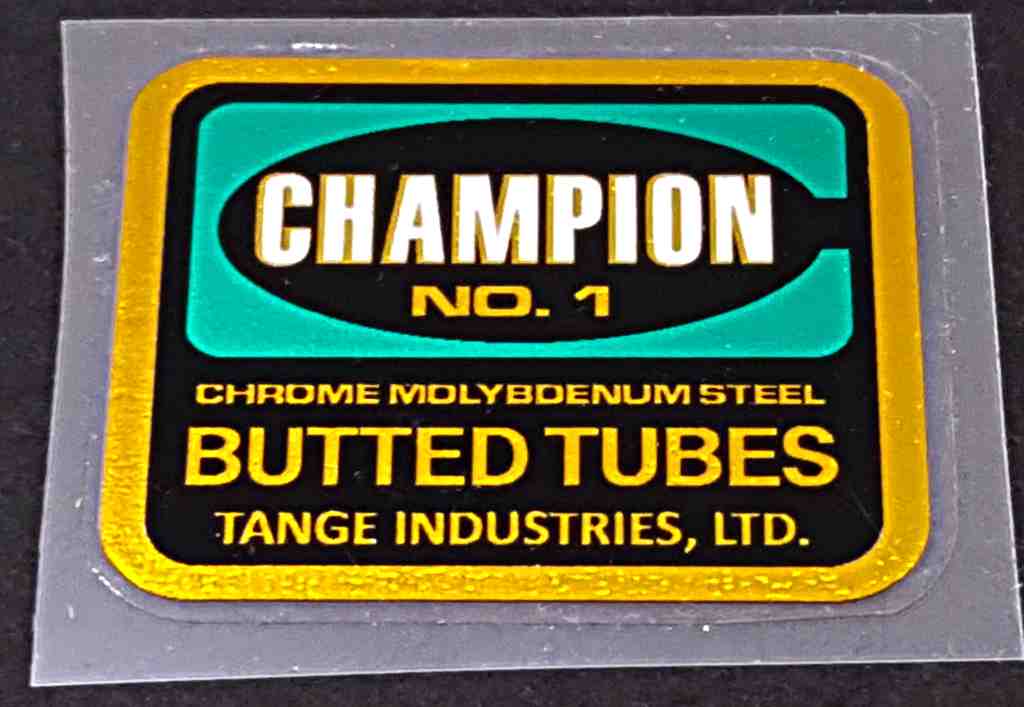 Tange Champion No1 Butted tubes - H Lloyd Cycles