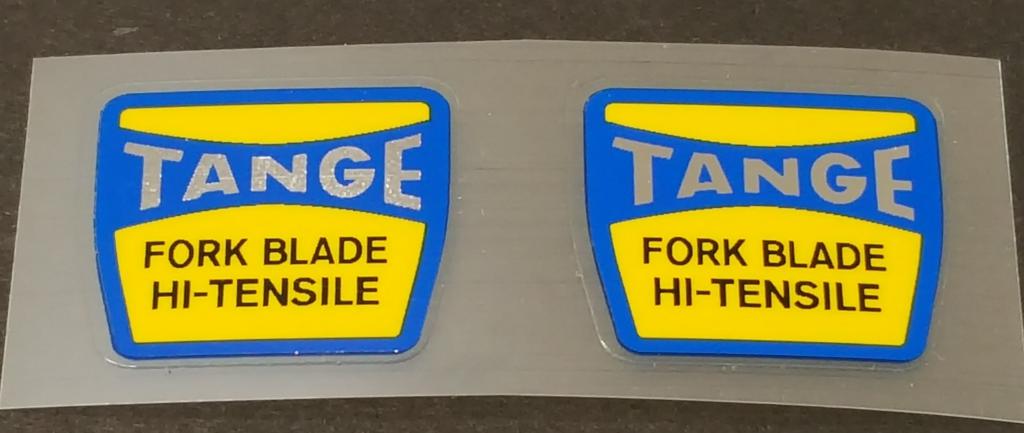 Tange Fork decal - H Lloyd Cycles