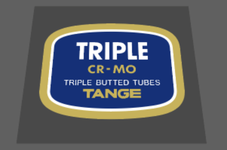 Tange Triple butted Cr - Mo - H Lloyd Cycles