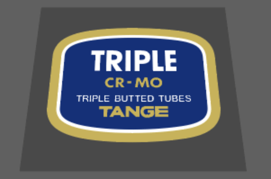 Tange Triple butted Cr - Mo - H Lloyd Cycles