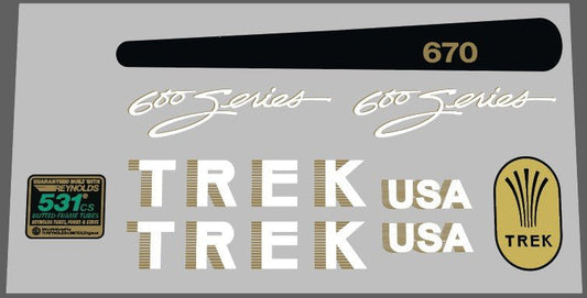 Trek 670 decal set - H Lloyd Cycles