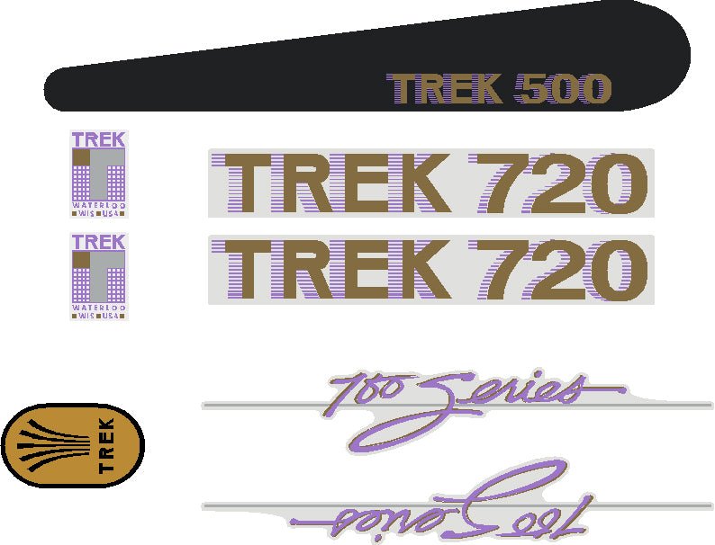 Trek 720 decal set 1984 model - H Lloyd Cycles