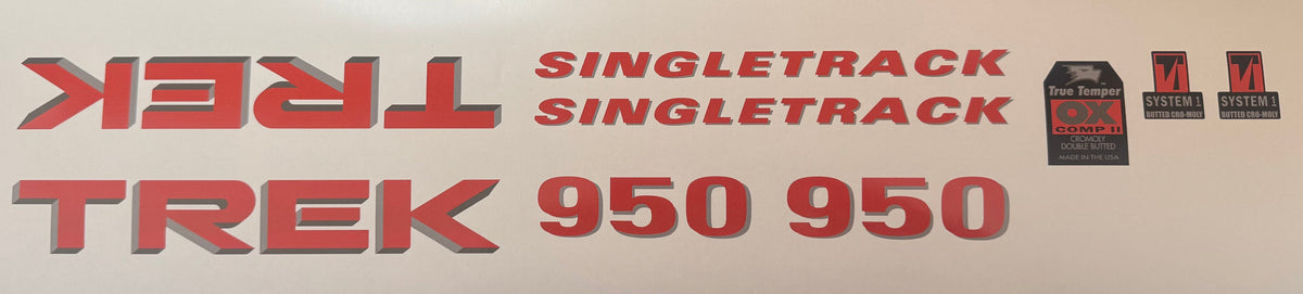 Trek 950 Singletrack Decal set