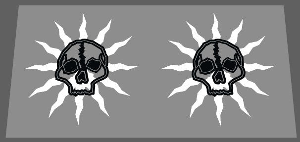 Voodoo Skull Decal - H Lloyd Cycles