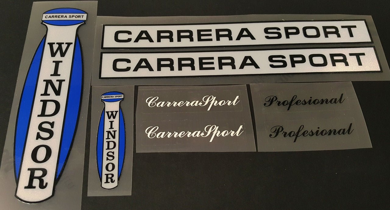 Windsor Carrera Sport decal set - H Lloyd Cycles