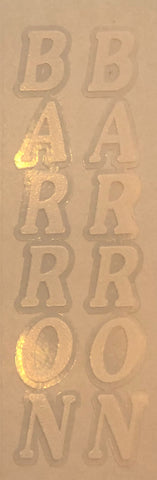 Barron cycles fork decals