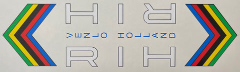 RIH Double downtube decal