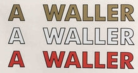 A Waller Downtube decal