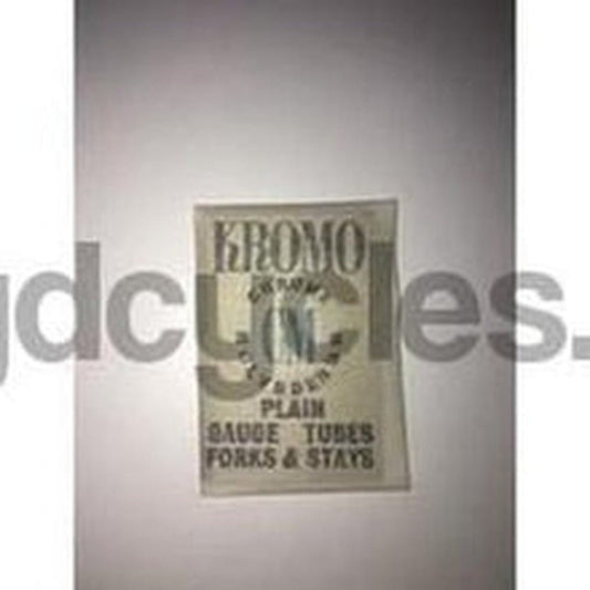 ACCLES & POLLOCK "Kromo" tubing transfer. - H Lloyd Cycles