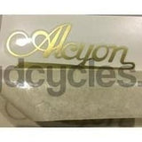 ALCYON script downtube in gold