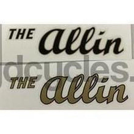 ALLIN Downtube decal. - H Lloyd Cycles