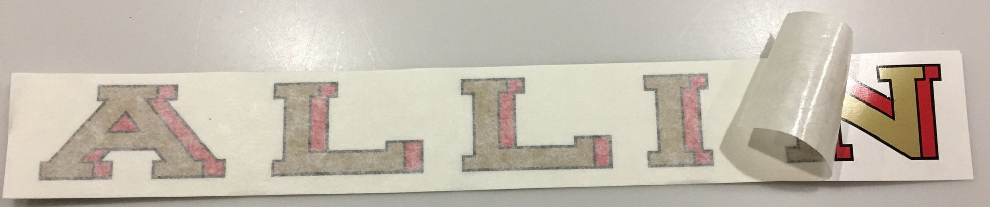 ALLIN Downtube decal. - H Lloyd Cycles